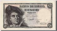 Spain 5 Pesetas Banknote, 1948-03-05, KM:136a -