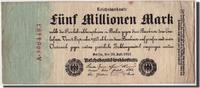 Germany 5 Millionen Mark Banknote, 1923-07-25, KM:95 -