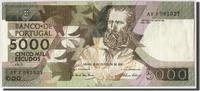 Portugal 5000 Escudos Banknote, 1987-02-12, KM:183a -