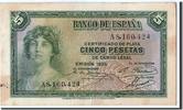 Spain 5 Pesetas Banknote, KM:85a -