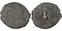 Decanummium Coin, Justinian I, Antioch, Copper, Sear:239 -