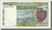 West African States 500 Francs Banknote, KM:110Ad -