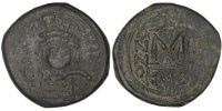 Follis Coin, Heraclius 610-641, Kyzikos, Copper, Sear:839 -