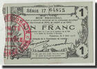 France 1 Franc Banknote, Pirot:59-1116, Fourmies -