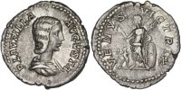 Denarius Coin, Plautilla, Roma, Silver -