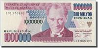 Turkey 1,000,000 Lira Banknote, KM:209 -