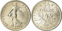 France 1/2 Franc Coin, Semeuse, Paris, FDC, Nickel, KM:931.1 -
