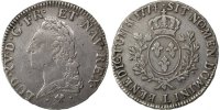 France Ecu Coin, Louis XV, Écu à la vieille tête, Bayonne -