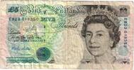 Great Britain 5 Pounds Banknote, KM:382c -