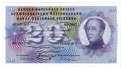 Switzerland 20 Franken Banknote, 1967-01-01, KM:46n -