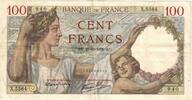 France 100 Francs Sully, X.5564, Fayette:26.18, KM:94 -