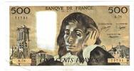 France 500 Francs Pascal, A.76, Fayette:71.17, KM:156d -