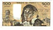 France 500 Francs Pascal, W.74, Fayette:71.17, KM:156d -