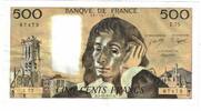 France 500 Francs Pascal, Z.75, Fayette:71.17, KM:156d -