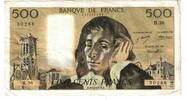 France 500 Francs Pascal, H.36, Fayette:71.10, KM:156b -