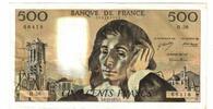 France 500 Francs Pascal, H.36, Fayette:71.10, KM:156b -