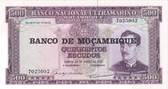 Mozambique 500 Escudos Banknote, Undated (1976), KM:118a -