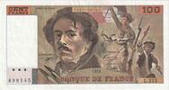 France 100 Francs Delacroix, L.213, Fayette:69bis.05, KM:154g -