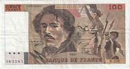 France 100 Francs Delacroix, R.220, Fayette:69bis.7, KM:154g -