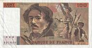 France 100 Francs Delacroix, M.231, Fayette:69bis.8, KM:154g -