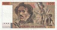 France 100 Francs Delacroix, O.222, Fayette:69bis.7, KM:154g -