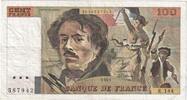 France 100 Francs Delacroix, K.144, Fayette:69.13C, KM:154d -