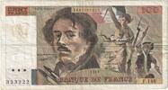 France 100 Francs Delacroix, F.148, Fayette:69.13C, KM:154d -