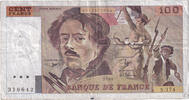 France 100 Francs Delacroix, S.174, Fayette:69bis.2c, KM:154e -