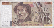 France 100 Francs Delacroix, H.178, Fayette:69bis.2c, KM:154e -
