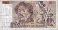 France 100 Francs Delacroix, L.188, Fayette:69bis.2e1 -