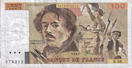 France 100 Francs Delacroix, E.68, Fayette:69.7, KM:154b -