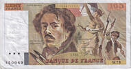 France 100 Francs Delacroix, W.73, Fayette:69.8a, KM:154b -