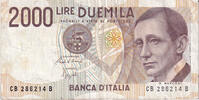 Italy 2000 Lire 1990-10-03 -