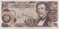 Austria 20 Schilling Banknote, 1967-07-02, KM:142a -