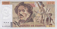 France 100 Francs Delacroix, M.5, Fayette:69.01d, KM:154a -