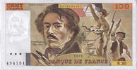 France 100 Francs Delacroix, B.20, Fayette:69.03, KM:154b -
