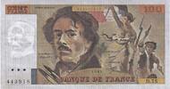 France 100 Francs Delacroix, D.75, Fayette:69.08a, KM:154b -