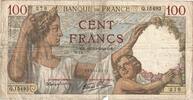 France 100 Francs Sully, Q.15493, Fayette:26.39, KM:94 -