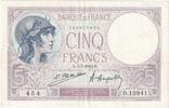 5 Francs 1923 Frankreich Violet, D.13941, SS+, Fayette:3.7, KM:72c SS+