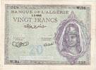 20 Francs 1943 Algeria 1943-03-02, KM:92a, SS+ SS+