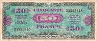 France 50 Francs Flag/France, 25553, Fayette:VF19.1, KM:117a -