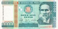 Peru 10,000 Intis Banknote, 1988-06-28, KM:140 -