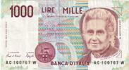 Italy 1000 Lire Banknote, KM:114a -