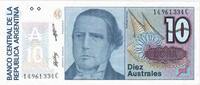 Argentina 10 Australes UNZ -