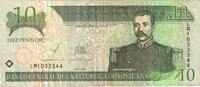 Dominican Republic 10 Pesos Oro SS -