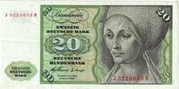 20 Deutsche Mark 1960 Bundesrepublik Deutschland 1960-01-02, VZ VZ