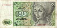 20 Deutsche Mark 1960 Bundesrepublik Deutschland 1960-01-02, S S