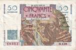 50 Francs 1949 Frankreich Le Verrier, 1949-05-19, B.138, VZ VZ
