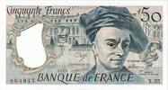 50 Francs 1989 Frankreich Quentin de La Tour, X.55, UNZ UNZ