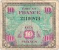 France 10 Francs Flag/France, SÉRIE 1944 -